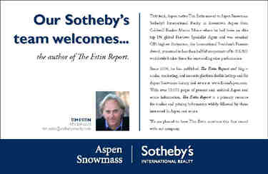 Tim Estin Joins Aspen Sotheby’s Team… Image