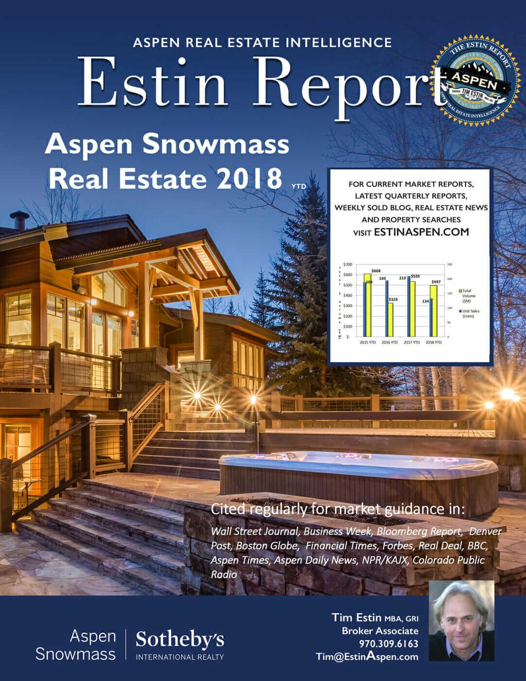 Aspen Snowmass Real Estate Market Report 2018 YTD and 2017 YR Image