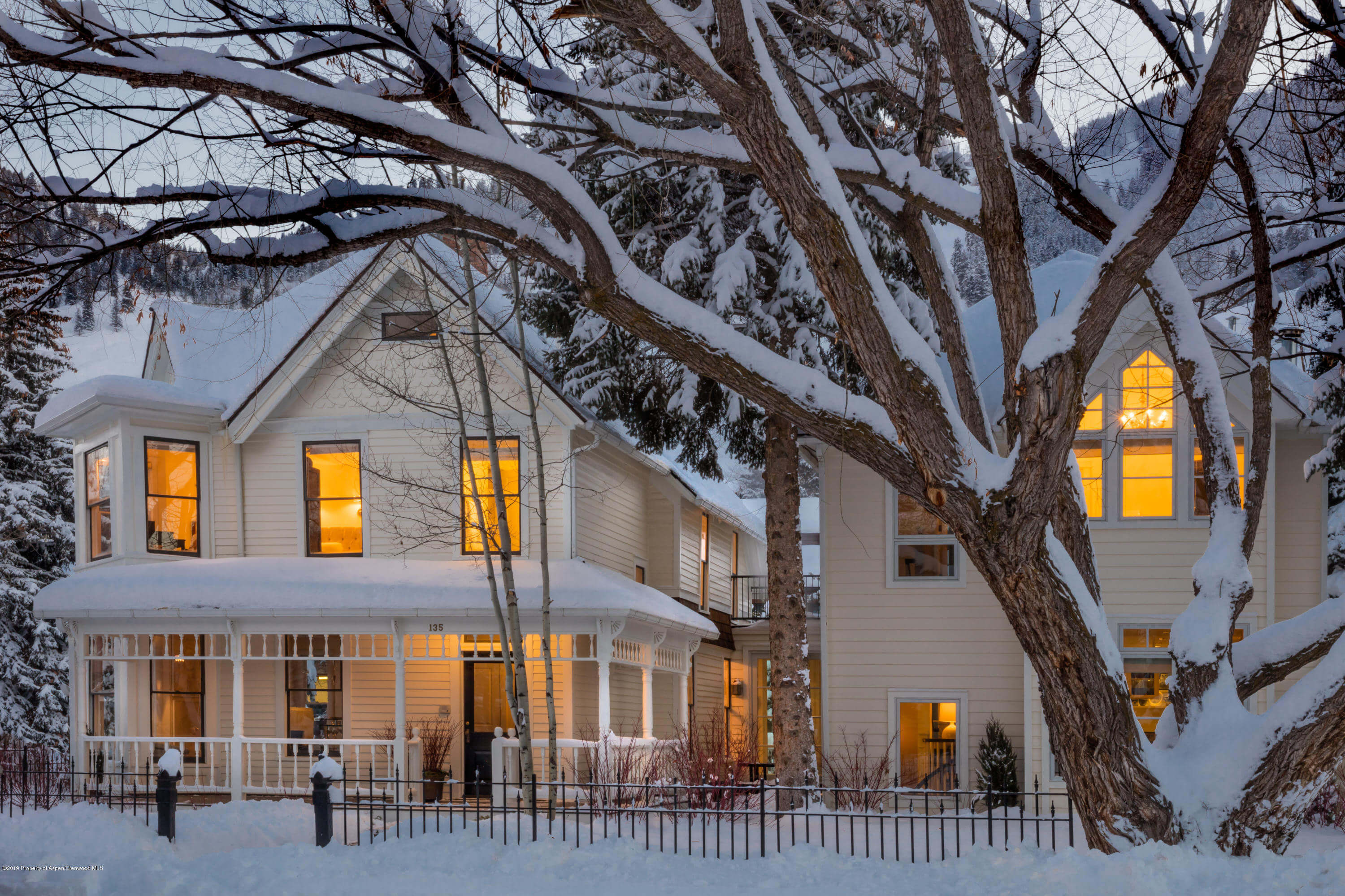 Exquisite 1890/2005 Remodeled 7 Bdrm Aspen Victorian at 135 E Cooper Ave Closes at $21.95M/$3,396 SF Unfurnished Image