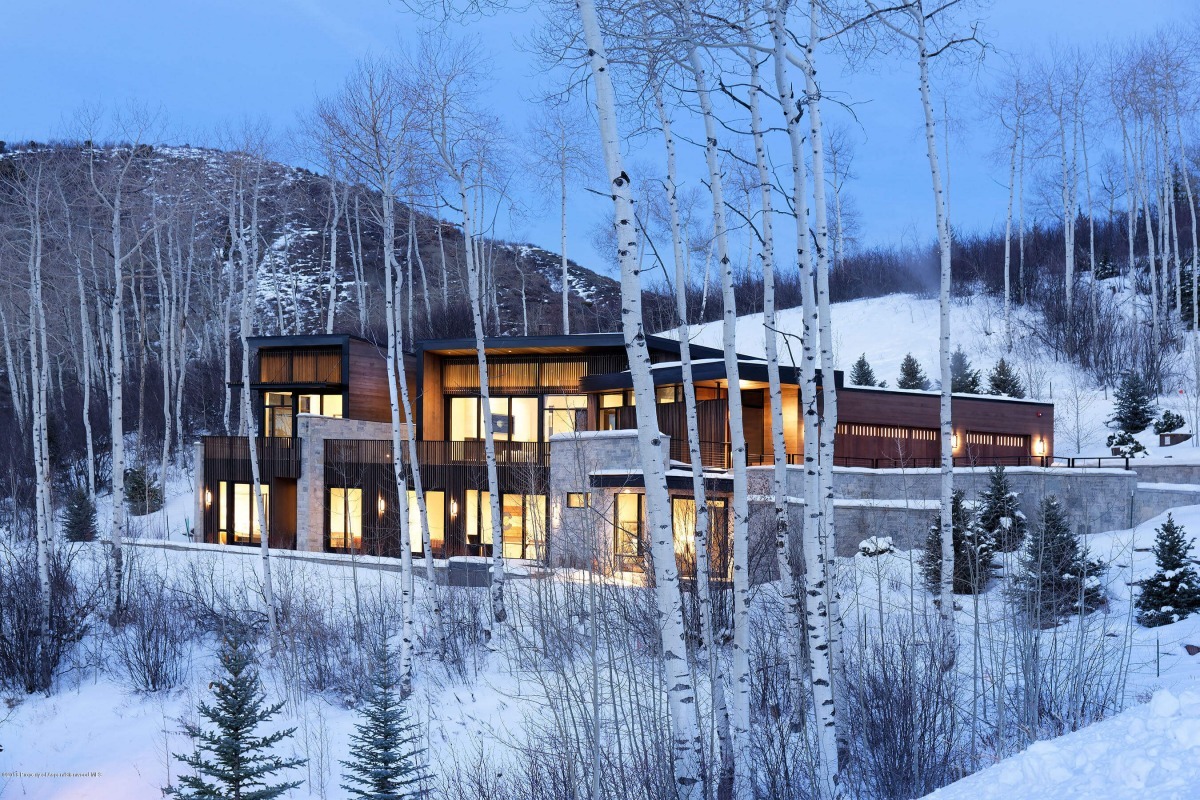 2018 Built Contemp Ski in/Out Snowmass Home at 270 Spruce Ridge Closes at $8.25M/$1,308 SF Furn Image