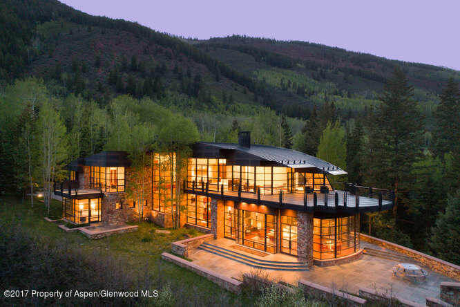 6-Acre 8,000 SF Aspen Estate at 3224 Castle Creek Rd Closes at $22.2M/$2,370 SF Unfurn. Image