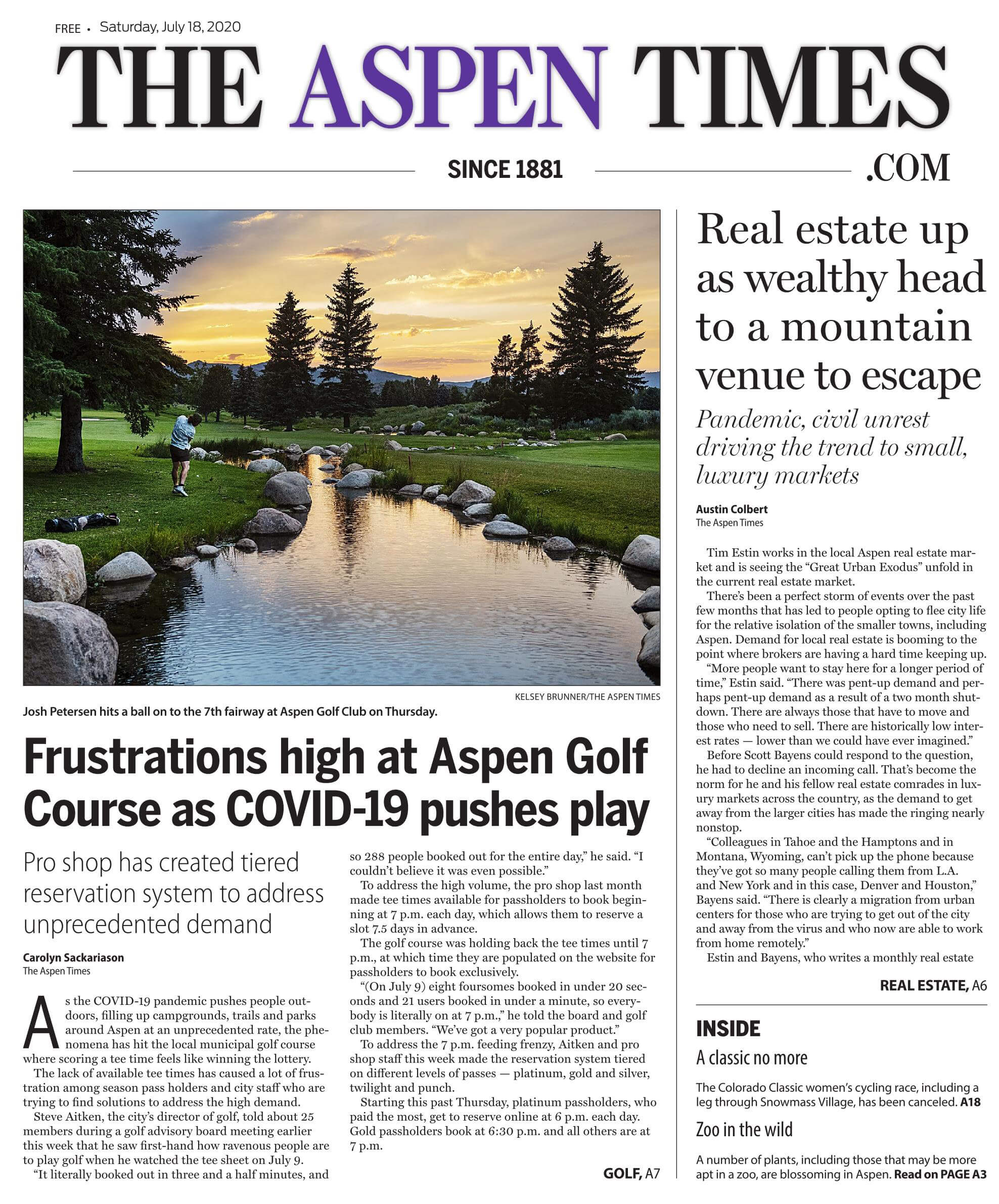 Aspen Real Estate Market Surges the Great Urban Exodus Tim Estin