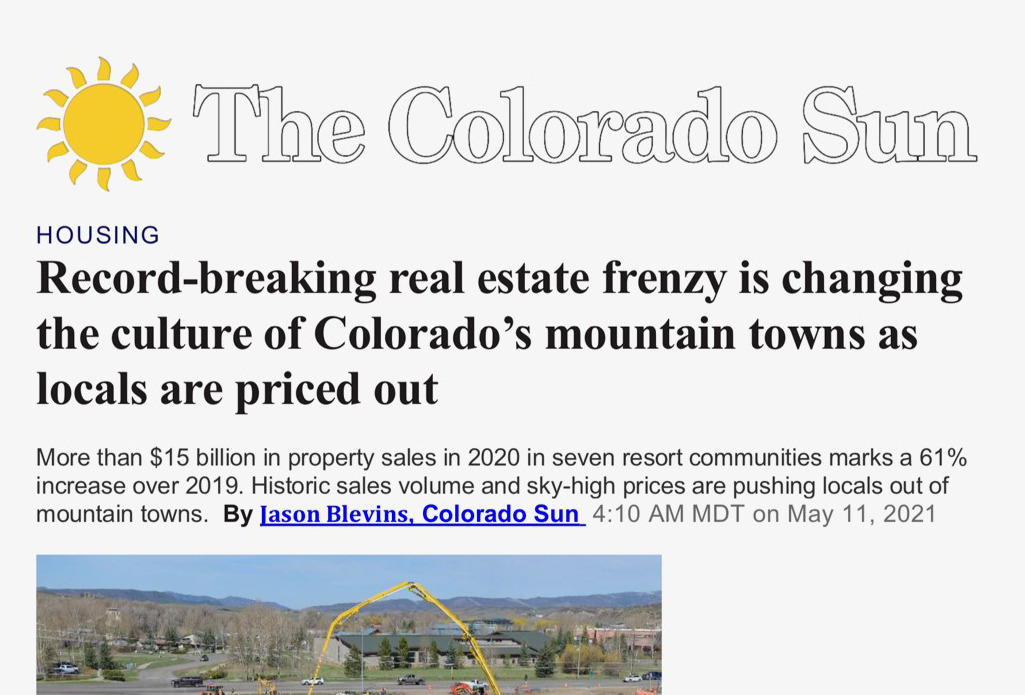 Real estate frenzy in Colorado resorts is changing mountain character, Colorado Sun Image