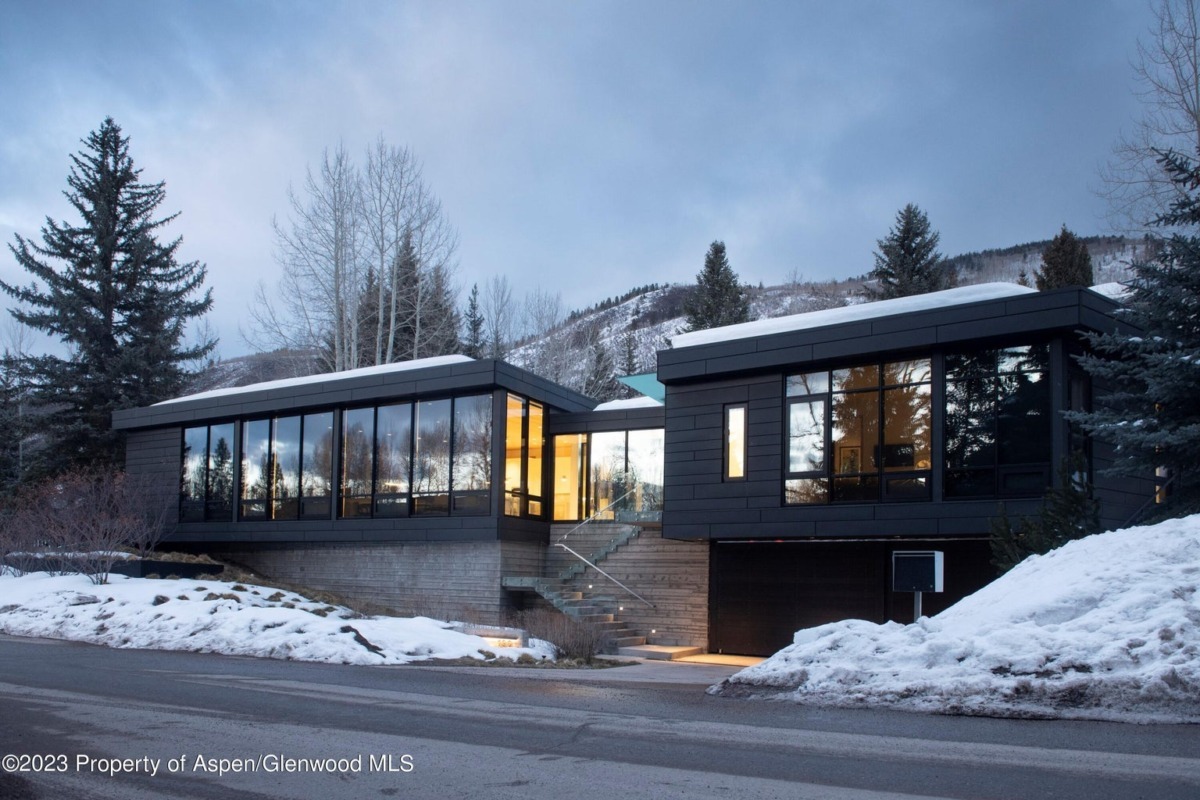 Contemporary Aspen Home at 190 Park Ave Closes for $10.8M/$4,655 SF Furn Image