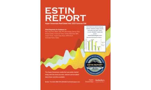 Just released: Estin Report H1 2023 Aspen Real Estate Market Image