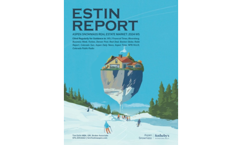 Just released: Estin Report 2023 Year in Review Aspen Snowmass Real Estate Market Image