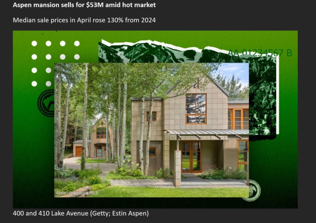 Aspen Estate in West End Sells for $52.5M amid Hot Market, The Real Deal Image
