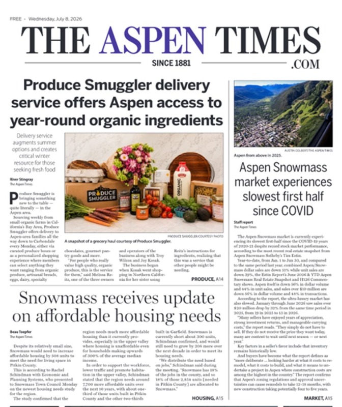 070826 Estin Report on Aspen Real Estate Market_Aspen Times 070826-Estin-Report-on-Aspen-Real-Estate-Market_Aspen-Times